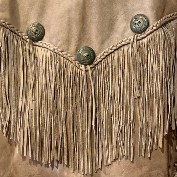 Vintage JAMIN LEATHER Fringe Motorcycle Jacket - Picture 8 of 12